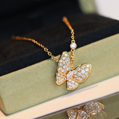 [CharmAmor]BUTTERFLY DIAMOND NECKLACE