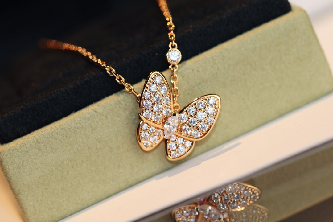 [CharmAmor]BUTTERFLY DIAMOND NECKLACE