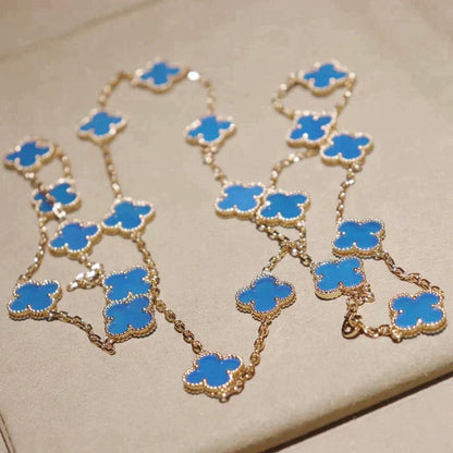 [CharmAmor]CLOVER 20 MOTIFS TURQUOISE GOLD