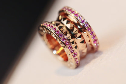 [CharmAmor]ZERO 1 ROCK PINK GOLD PINK DIAMOND NECKLACE