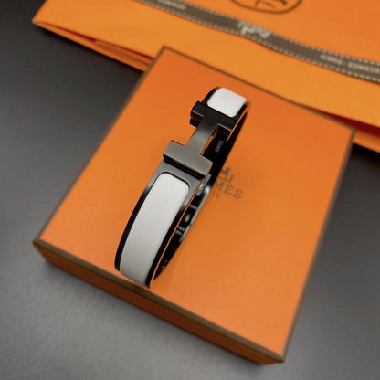 [CharmAmor]H BRACELET 12MM BLACK WHITE CERAMIC