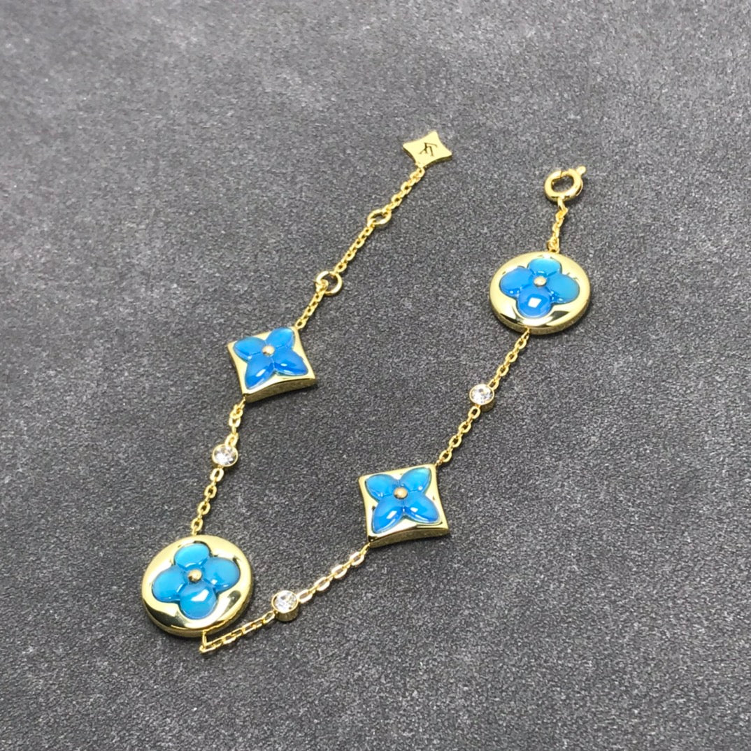 [CharmAmor]STAR AND SUN TURQUOISE 4 MOTIFS 3 DIAMONDS