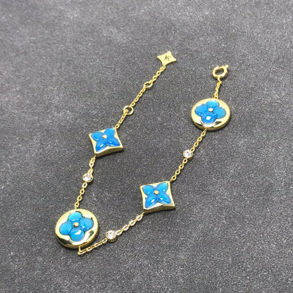 [CharmAmor]STAR AND SUN TURQUOISE 4 MOTIFS 3 DIAMONDS