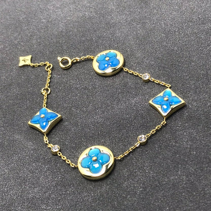 [CharmAmor]STAR AND SUN TURQUOISE 4 MOTIFS 3 DIAMONDS
