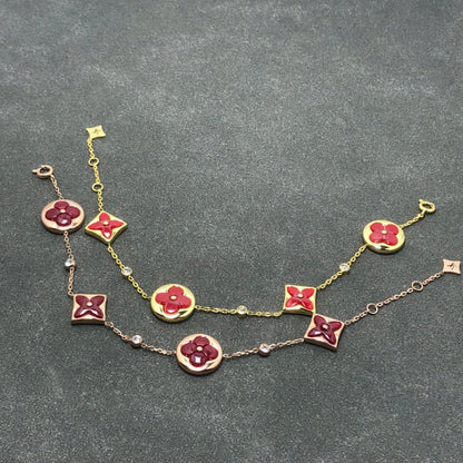 [CharmAmor]STAR AND SUN CARNELIAN 4 MOTIFS 3 DIAMONDS