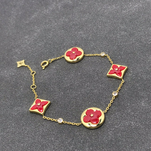 [CharmAmor]STAR AND SUN CARNELIAN 4 MOTIFS 3 DIAMONDS