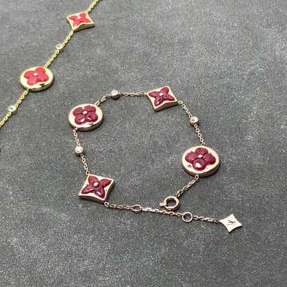 [CharmAmor]STAR AND SUN CARNELIAN 4 MOTIFS 3 DIAMONDS