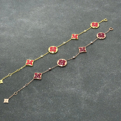 [CharmAmor]STAR AND SUN CARNELIAN 4 MOTIFS 3 DIAMONDS