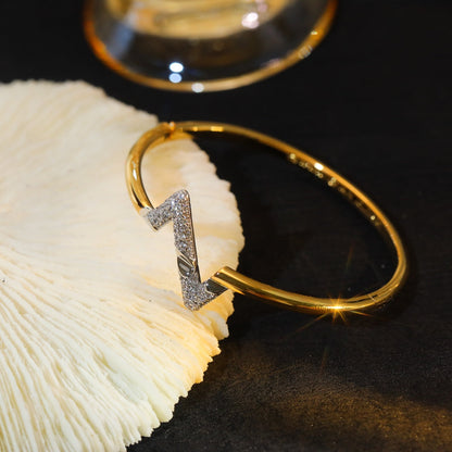 [CharmAmor]VOLTE UPSITE DOWN GOLD DIAMOND BRACELET
