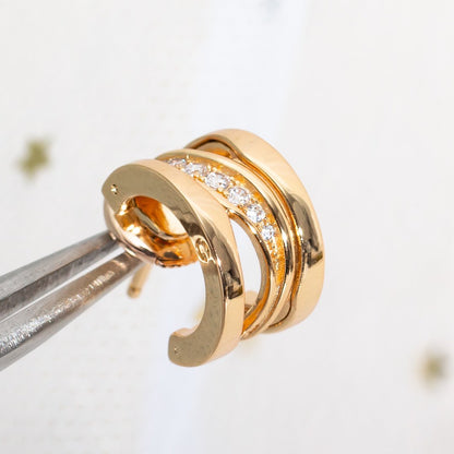 [CharmAmor]ZERO 1 PINK GOLD DIAMONDS EARRINGS