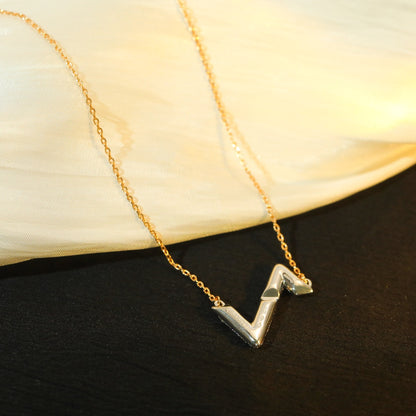 [CharmAmor]VOLT SILVER DIAMOND PEDANT NECKLACE