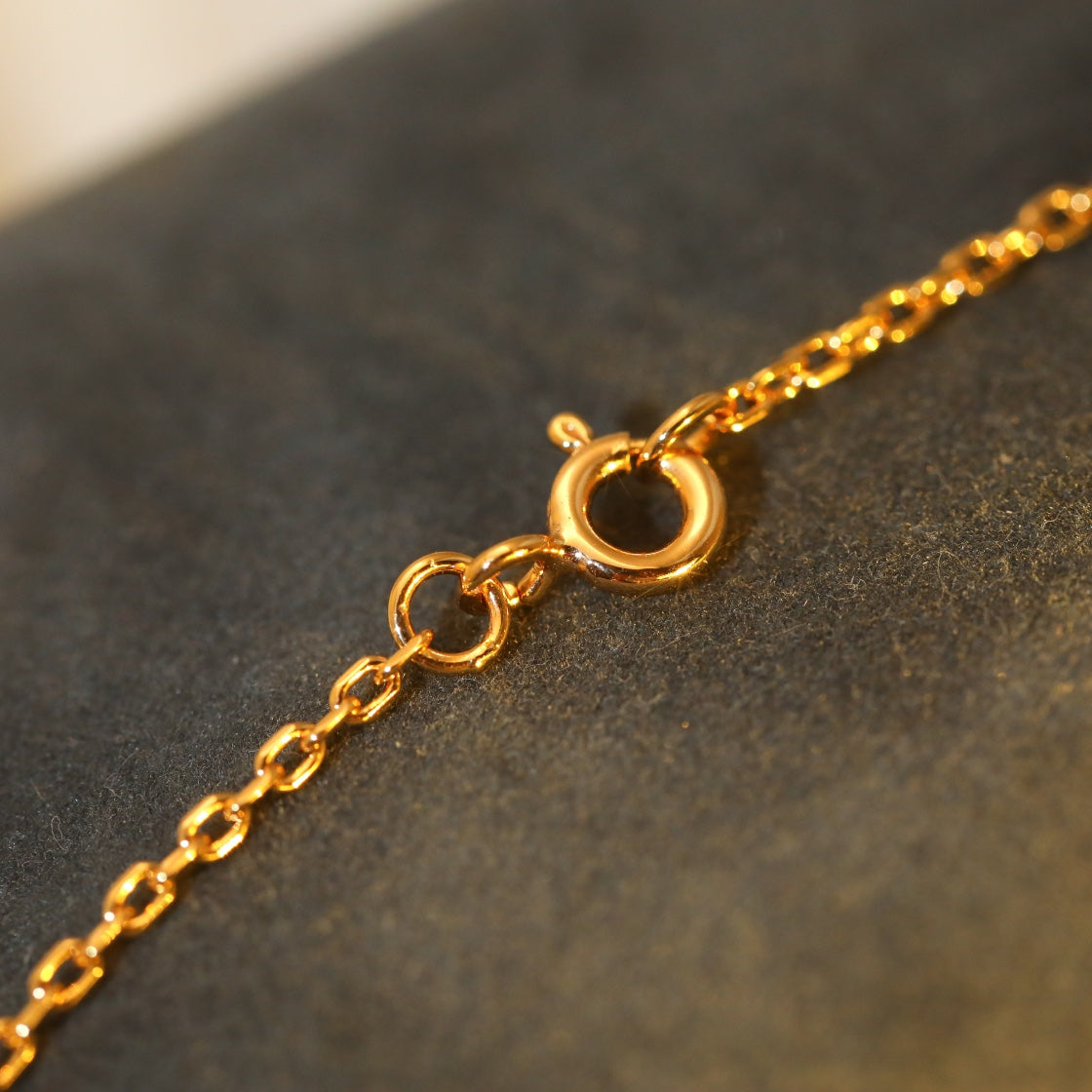 [CharmAmor]SUN PEDANT PINK GOLD 1 DIAMOND NECKLACE