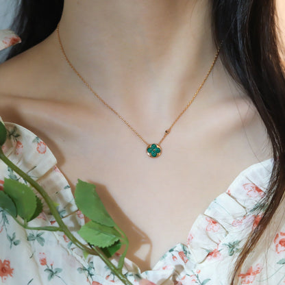 [CharmAmor]SUN PEDANT PINK GOLD 1 DIAMOND NECKLACE