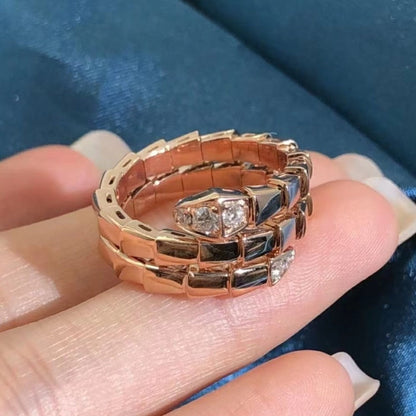 [CharmAmor]SERPENTS DOUBLE ROW DIAMOND RING