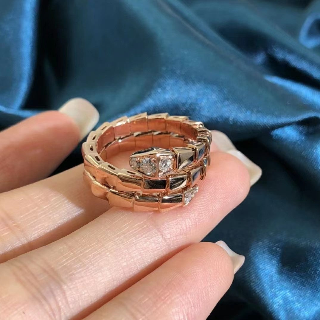 [CharmAmor]SERPENTS DOUBLE ROW DIAMOND RING