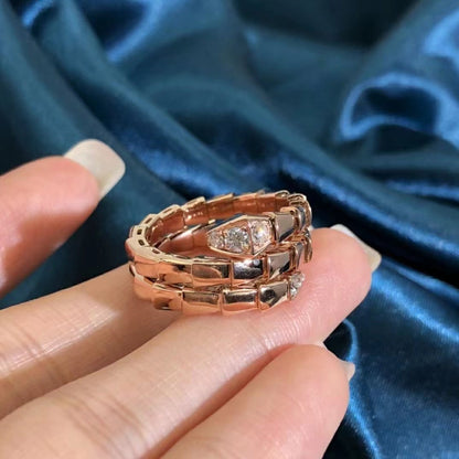 [CharmAmor]SERPENTS DOUBLE ROW DIAMOND RING