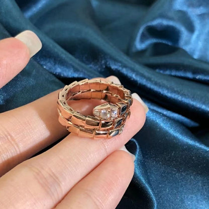 [CharmAmor]SERPENTS DOUBLE ROW DIAMOND RING