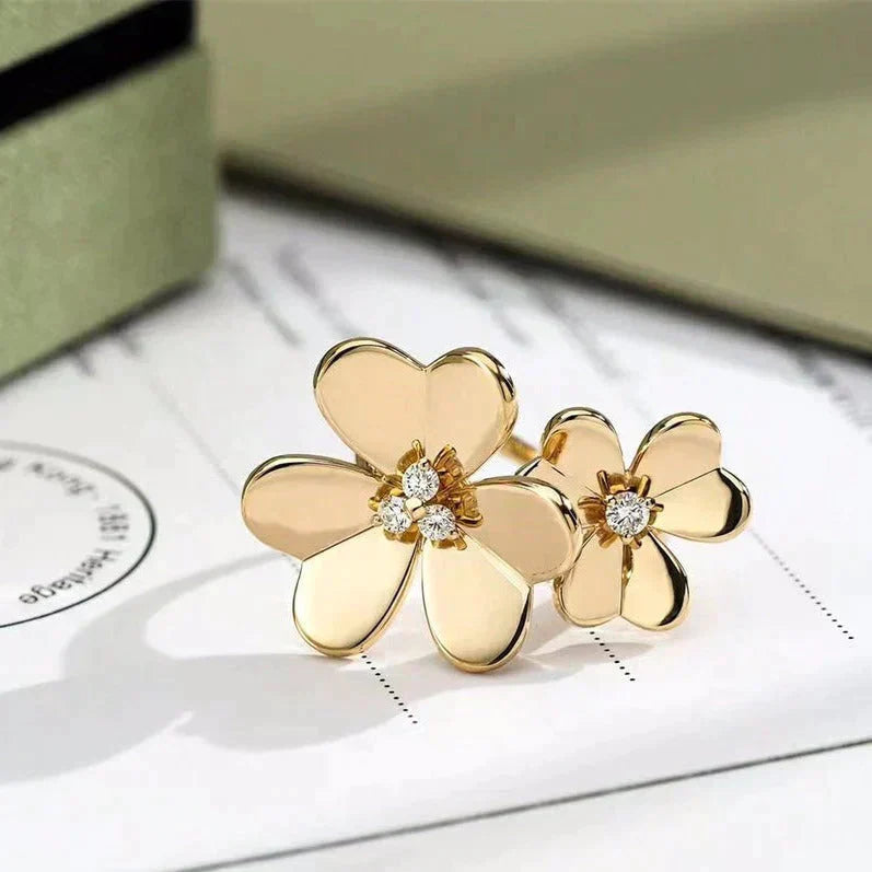 [CharmAmor]CLOVER COMOS GOLD DIAMOND RING