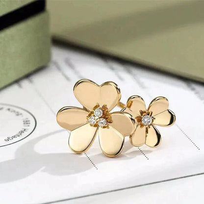 [CharmAmor]CLOVER COMOS GOLD DIAMOND RING