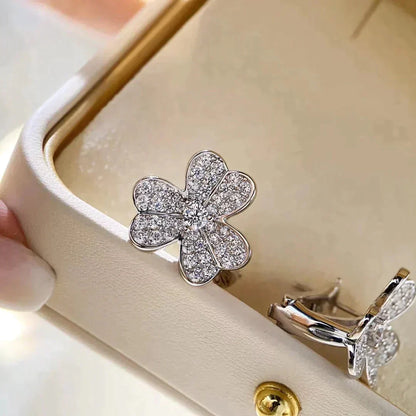 [CharmAmor]CLOVER COMOS DIAMOND EARRINGS SILVER
