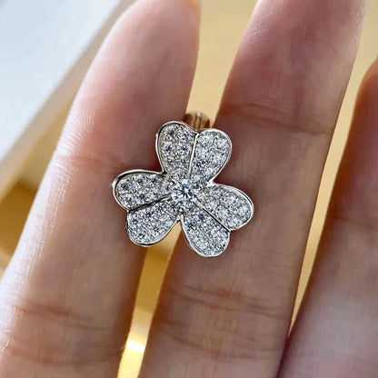 [CharmAmor]CLOVER COMOS DIAMOND EARRINGS SILVER