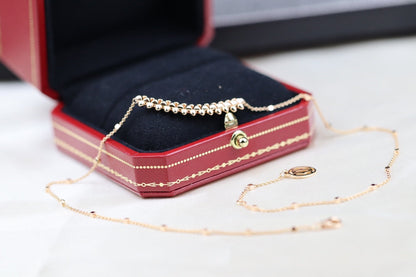 [CharmAmor]CLASH PINK GOLD NECKLACE