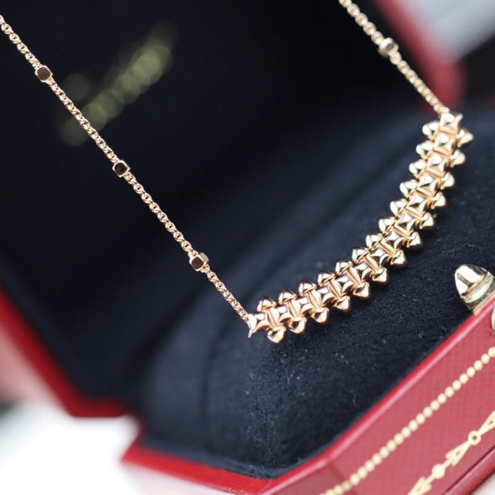 [CharmAmor]CLASH PINK GOLD NECKLACE