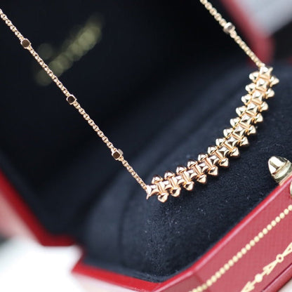 [CharmAmor]CLASH PINK GOLD NECKLACE
