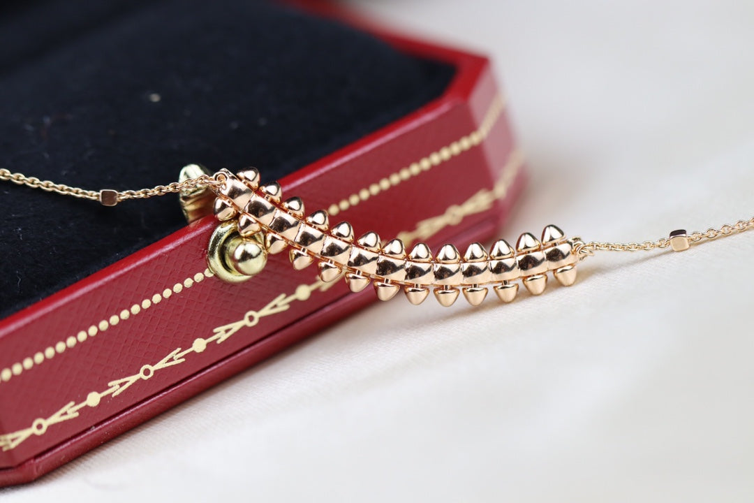 [CharmAmor]CLASH PINK GOLD NECKLACE