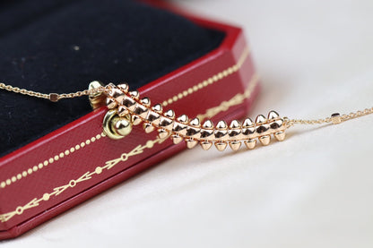 [CharmAmor]CLASH PINK GOLD NECKLACE