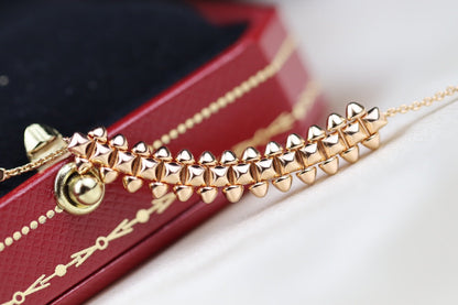 [CharmAmor]CLASH PINK GOLD NECKLACE