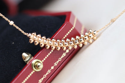 [CharmAmor]CLASH PINK GOLD NECKLACE