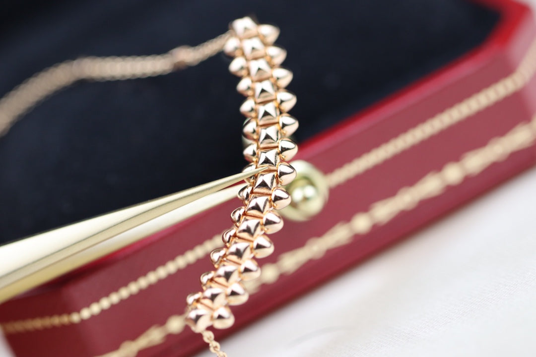 [CharmAmor]CLASH PINK GOLD NECKLACE