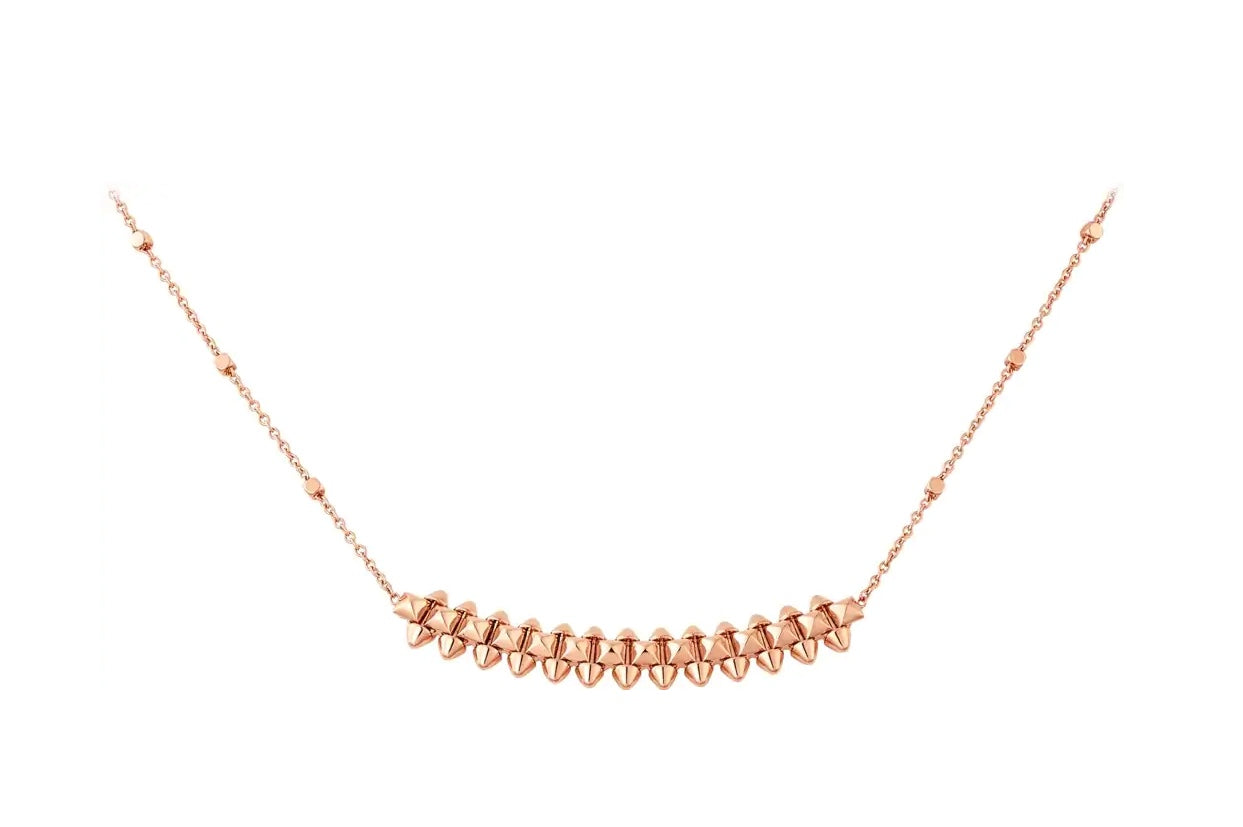 [CharmAmor]CLASH PINK GOLD NECKLACE