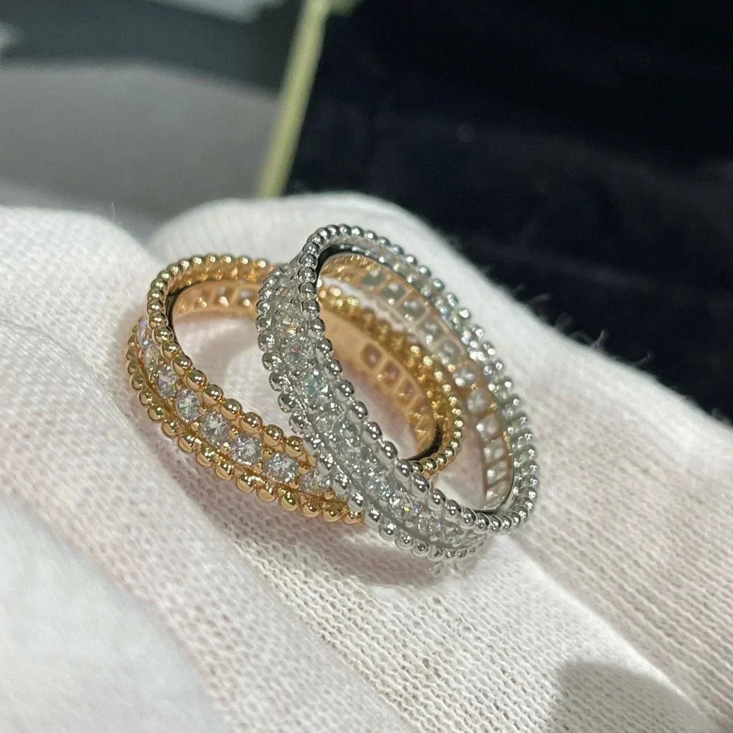 [CharmAmor]PERLEE DIAMOND ROSE GOLD RING