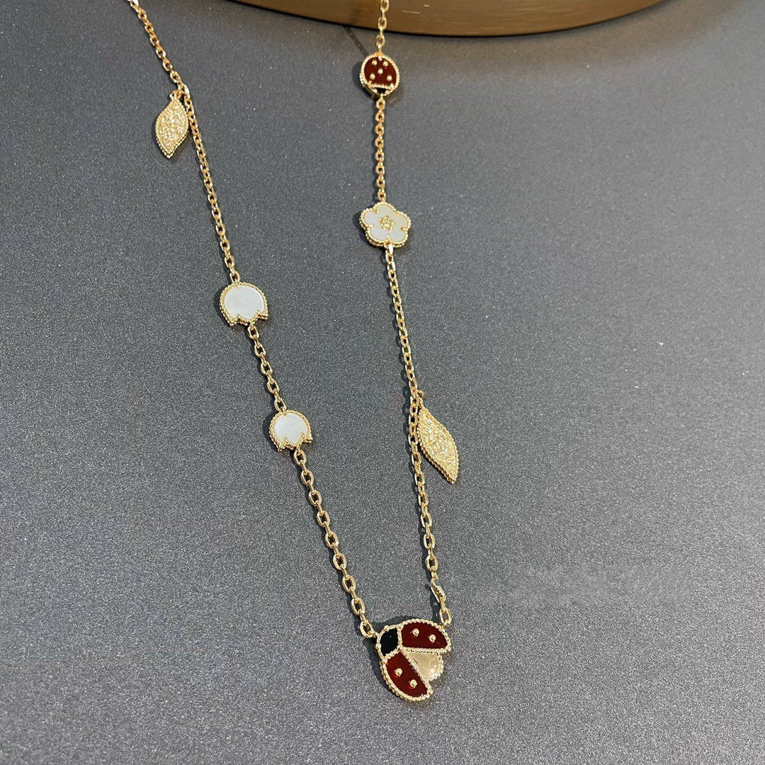 [CharmAmor]LUCKY SPRING 15 MOTIFS GOLD NECKLACE