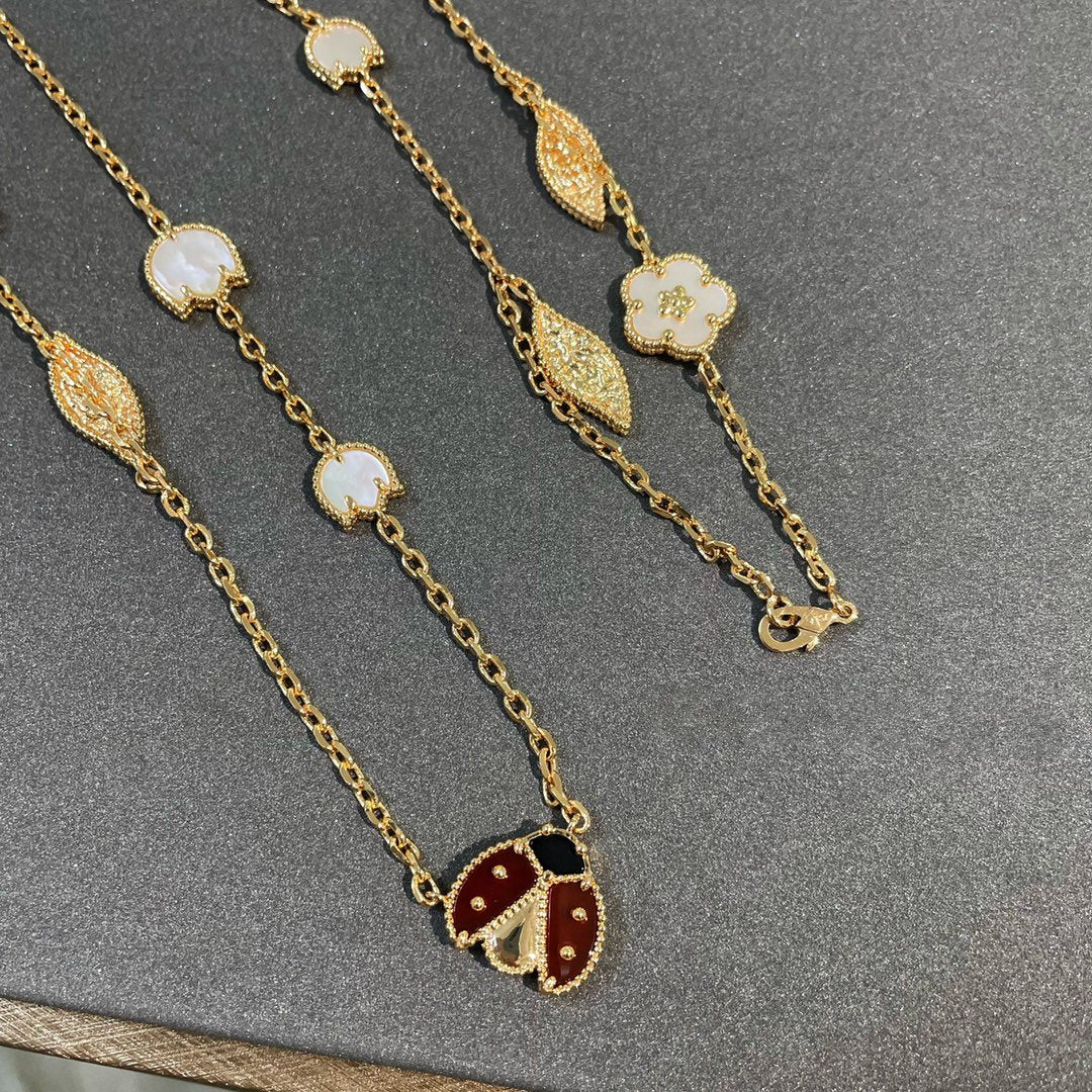 [CharmAmor]LUCKY SPRING 15 MOTIFS GOLD NECKLACE