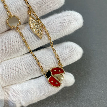 [CharmAmor]LUCKY SPRING 15 MOTIFS GOLD NECKLACE