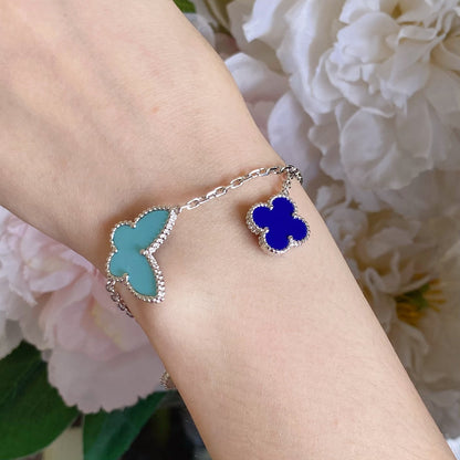 [CharmAmor]LUCKY SPRING SILVER BRACELET 4 MOTIF