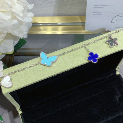 [CharmAmor]LUCKY SPRING SILVER BRACELET 4 MOTIF