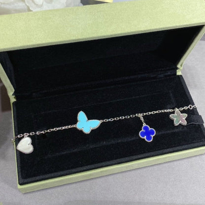 [CharmAmor]LUCKY SPRING SILVER BRACELET 4 MOTIF