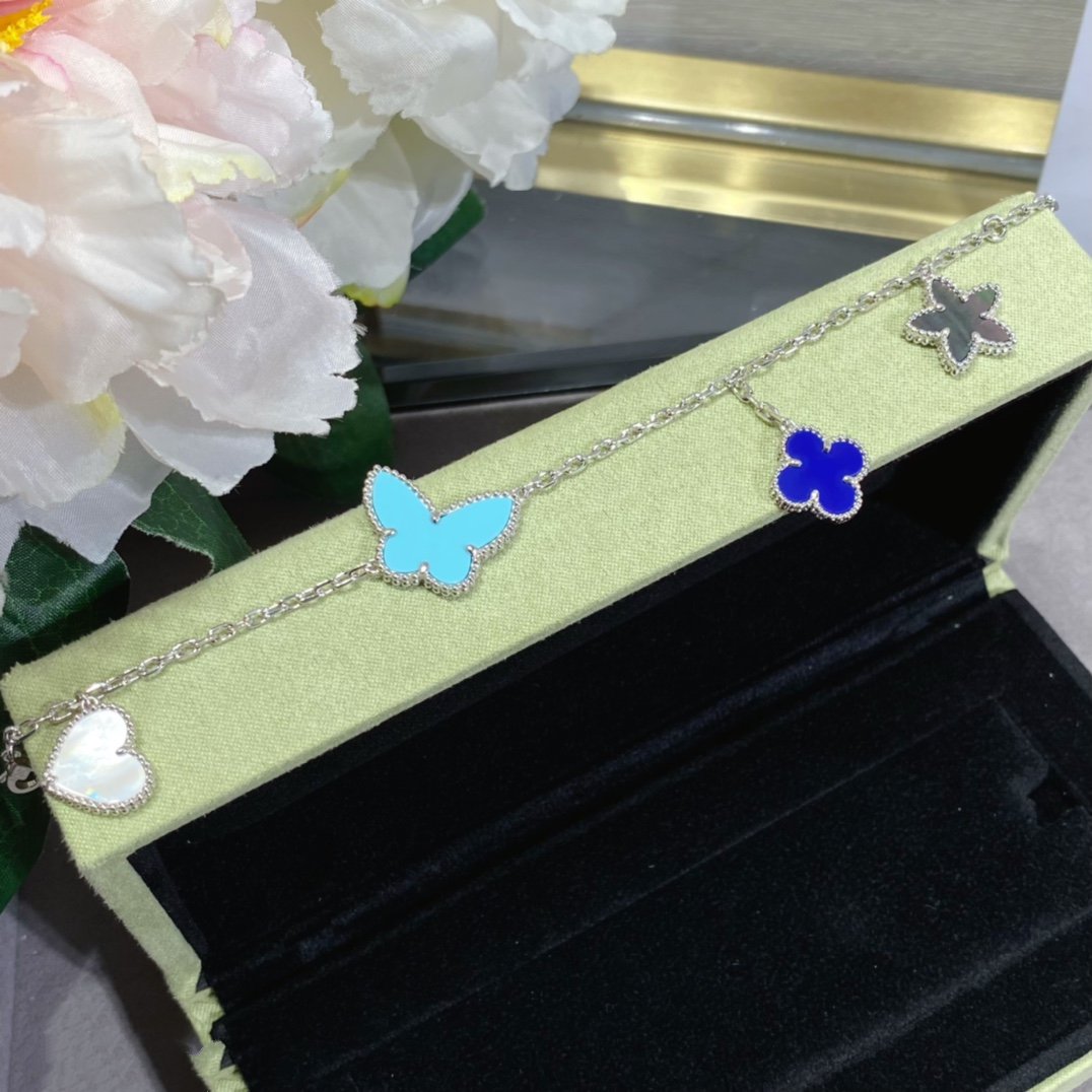 [CharmAmor]LUCKY SPRING SILVER BRACELET 4 MOTIF