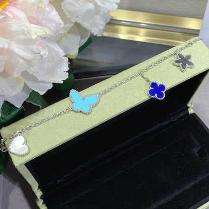 [CharmAmor]LUCKY SPRING SILVER BRACELET 4 MOTIF