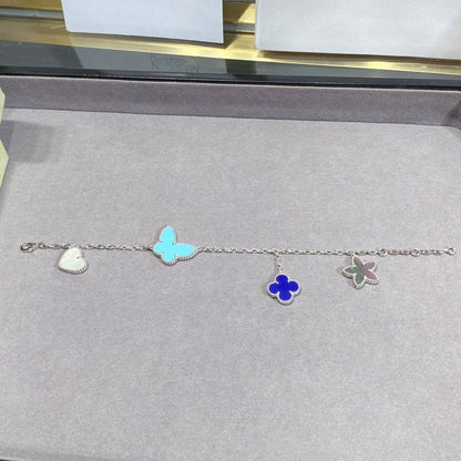 [CharmAmor]LUCKY SPRING SILVER BRACELET 4 MOTIF