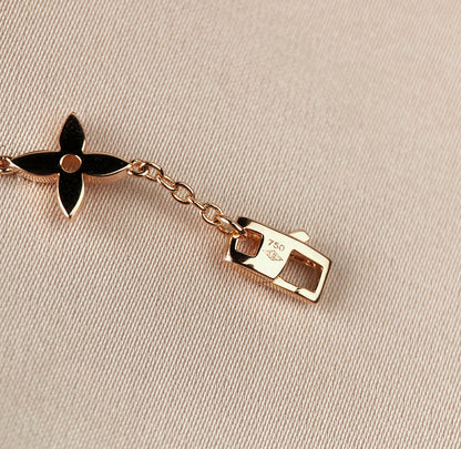 [CharmAmor]STAR AND SUN 7 MOTIFS GOLD BRACELET