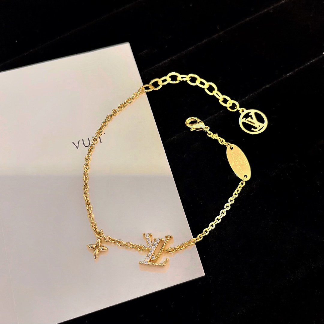 [CharmAmor]LOGO STAR MOTIF GOLD BRACELET