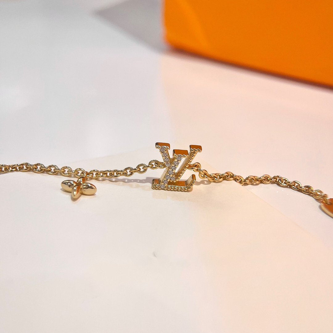 [CharmAmor]LOGO STAR MOTIF GOLD BRACELET