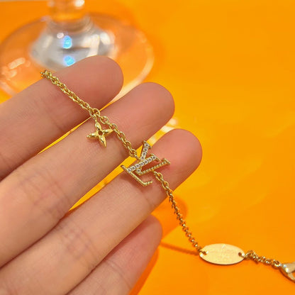 [CharmAmor]LOGO STAR MOTIF GOLD BRACELET