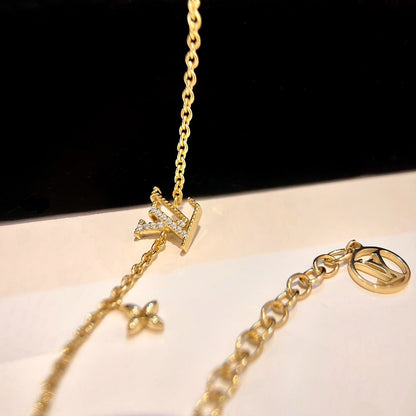 [CharmAmor]LOGO STAR MOTIF GOLD BRACELET