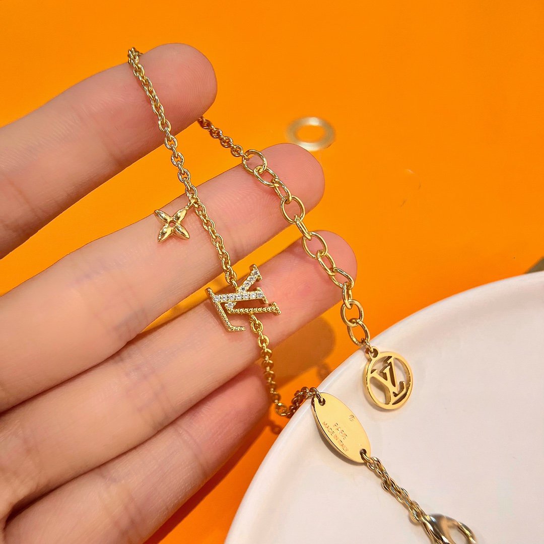[CharmAmor]LOGO STAR MOTIF GOLD BRACELET